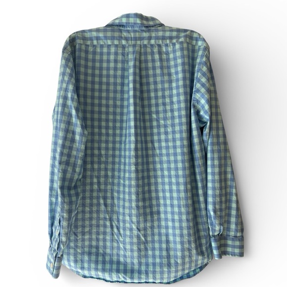 Vineyard Vines Blue Gingham Button Down Shirt Men’s XL Whale Logo Pocket - Picture 2 of 6